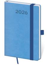 Diář kapesní týdenní Print Pop - světle modrá
