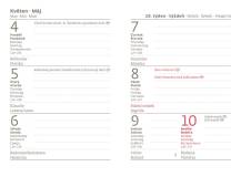 Diář kapesní týdenní Vario A7 Lyra Paris