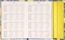 Diář týdenní magnetický 11x16cm Citrony