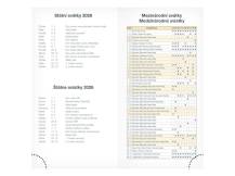 Diář týdenní T806 90x170mm s gumkou Lamino 1