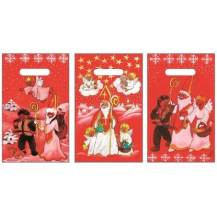 Mikulášský sáček malý 205x320mm červený