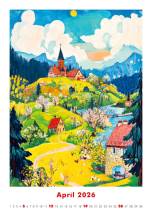 Nástěnný kalendář Art Naive