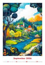 Nástěnný kalendář Art Naive