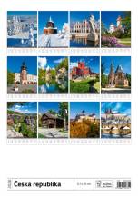 Nástěnný kalendář Česká republika/Czech Rebublic