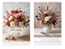 Nástěnný kalendář Flowers