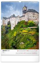 Nástěnný kalendář Hrady a zámky 33x46cm