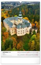 Nástěnný kalendář Hrady a zámky 33x46cm