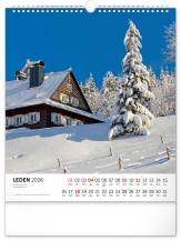 Nástěnný kalendář Krkonoše 30x34cm