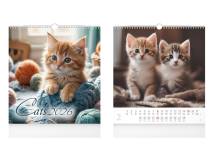 Nástěnný kalendář malý Cats