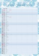 Nástěnný kalendář Rodinny plánovač