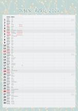 Nástěnný kalendář Rodinny plánovač