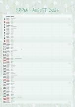 Nástěnný kalendář Rodinny plánovač