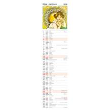 Nástěnný kalendář Vázanka Alfons Mucha