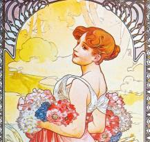 Nástěnný kalendář Vázanka Alfons Mucha