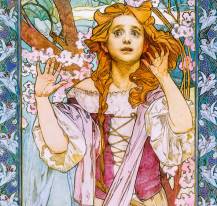 Nástěnný kalendář Vázanka Alfons Mucha