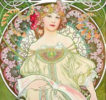 Nástěnný kalendář Vázanka Alfons Mucha