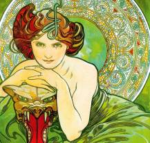 Nástěnný kalendář Vázanka Alfons Mucha