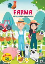 Omalovánky A4 se samolepkami Farma