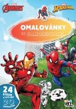 omalovánky A4 se samolepkami Marvel