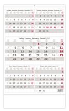 Pětiměsíční kalendář šedý 2026