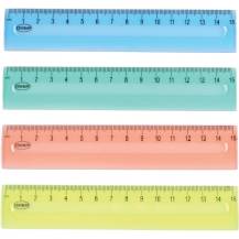 Pravítko 15cm transparentní/barevné