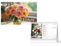 Stolní kalendář Květiny