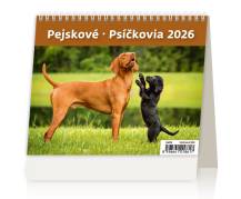 Stolní kalendář MiniMax Pejskové/Psíčkovia