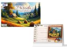Stolní kalendář Příroda na plátně