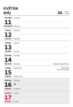 Týdenní kalendář trhací A5